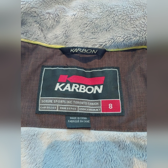 KARBON,NWOT, ladies winter's coat, ski and snow jacket, coat size 8 - Picture 5 of 16